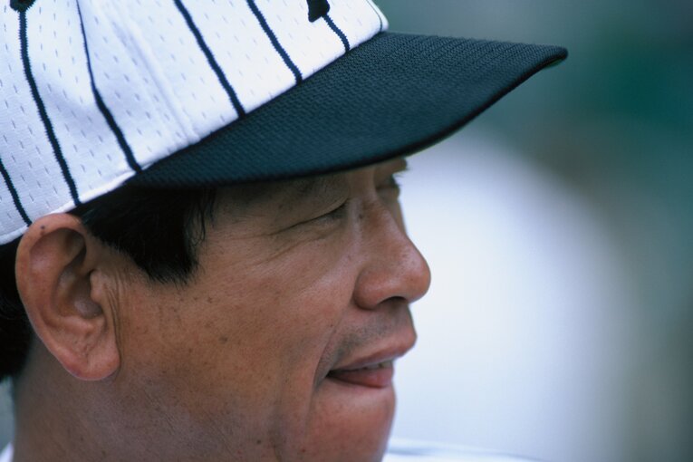 阪神監督時代の吉田氏　©Sports Graphic Number