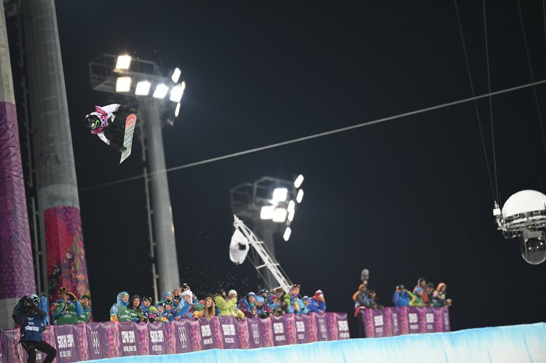 ソチ五輪での平野（※写真をクリックしていくと15歳時の表情や平昌、北京での“神技”もご覧になれます）©Naoya Sanuki/JMPA