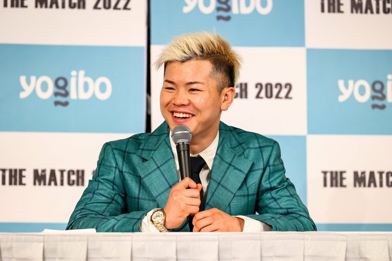 那須川天心の一夜明け会見　©THE MATCH 2022/Susumu Nagao