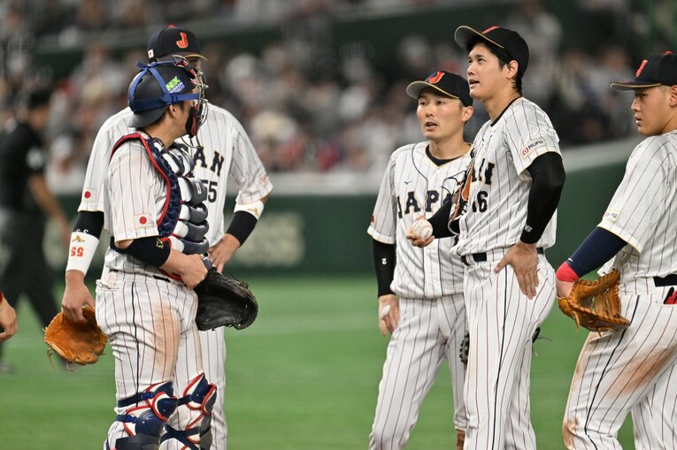 準々決勝イタリア戦での大谷　©Naoya Sanuki