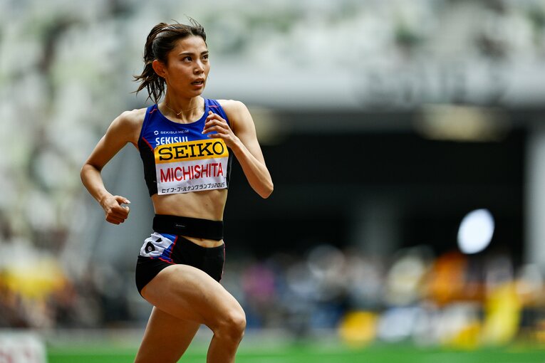 学生記録保持者の道下美槻（積水化学）は日本人3番手の全体6位と好走　©︎Nanae Suzuki