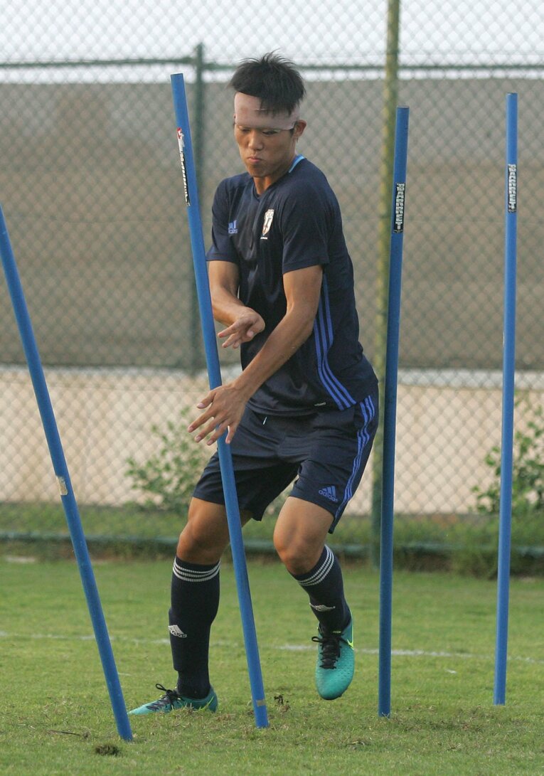 2016年の冨安健洋（17歳）　2016年のU19アジア選手権にて　©JIJI PRESS