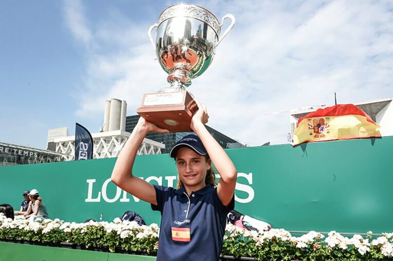 フューチャーテニスエースで優勝したマリア・ドロレス・ロペス・マルチネス（スペイン）。