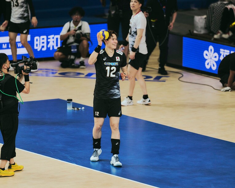 高橋藍（VNLスロベニア戦）©︎Yuki Suenaga