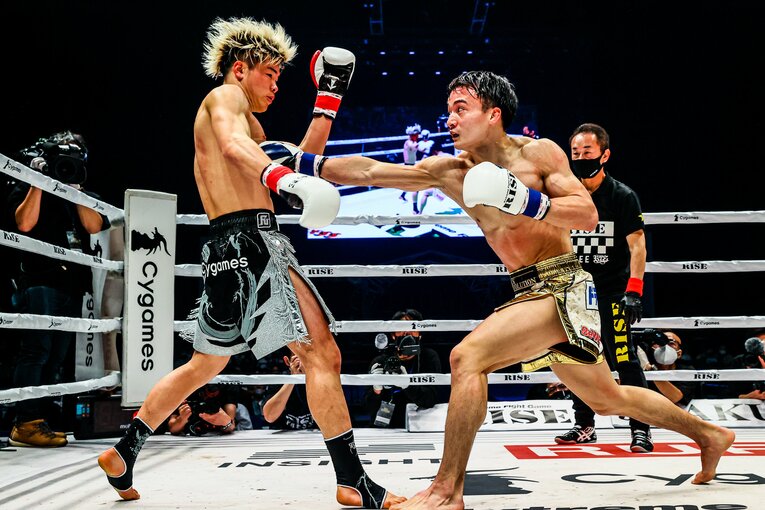 2021年2月28日、那須川天心と志朗の二度目の対戦　©Susumu Nagao