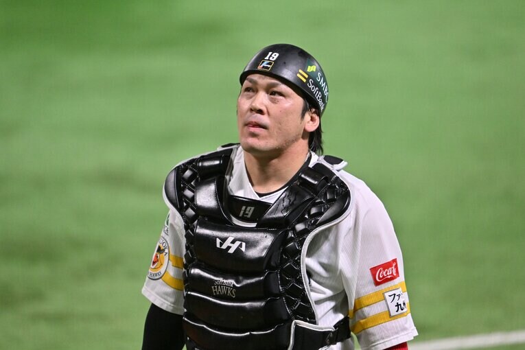 日本シリーズ第4戦の甲斐拓也　©︎Hideki Sugiyama