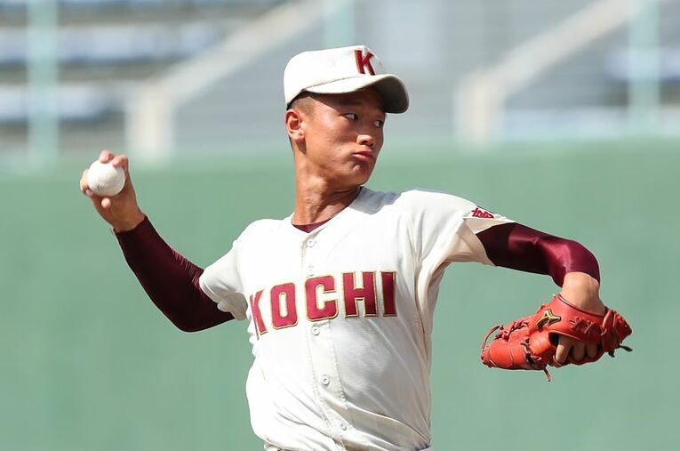 「最速150キロ中学生」と当時から全国的にも注目されている森木大智（高知高・2年） ／ photograph by AFLO