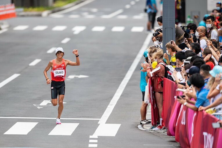 東京五輪のマラソンで6位入賞を果たした大迫傑　©︎Nanae Suzuki/JMPA