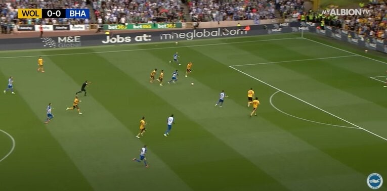 場面3：加速ぶりはまるで陸上200m走の選手のよう　※クラブ公式YouTubeより