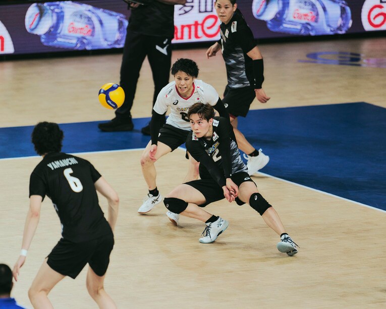 高橋藍（VNLスロベニア戦）©︎Yuki Suenaga