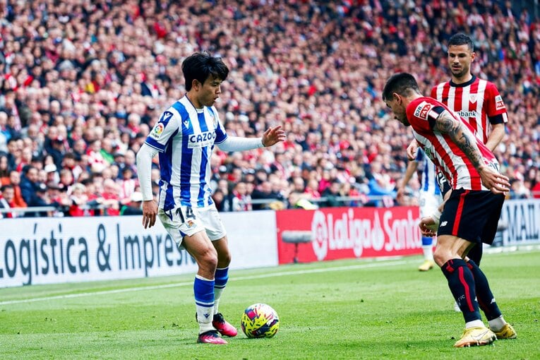 2度目のダービー、ビルバオは久保を厳重監視した