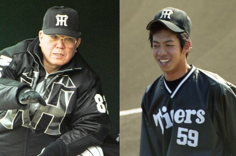 元プロ野球選手としては初の公認会計士に転身した奥村武博さん（右）。現役引退後に恩師である野村克也の言葉を思い出した　©L）JIJI PRESS／R）Shimei Kurita