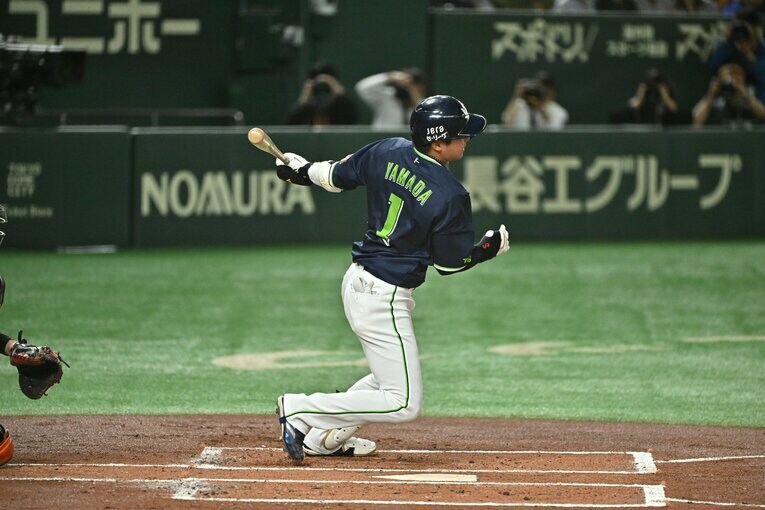 捲土重来を期すキャプテン山田哲人　©Hideki Sugiyama