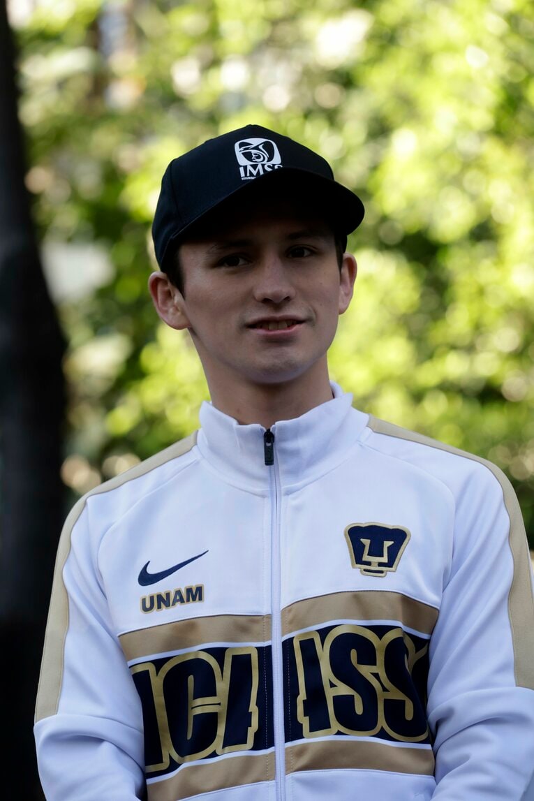 メキシコで最難関と呼ばれる国立大学に通うアラン・ピカソ（24歳、写真は2023年）©︎Getty Images