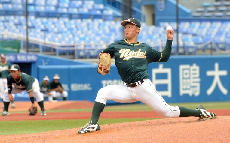 ソフトバンクを戦力外になったもののロッテに支配下登録された宮崎　©︎Sanakei Shimbun