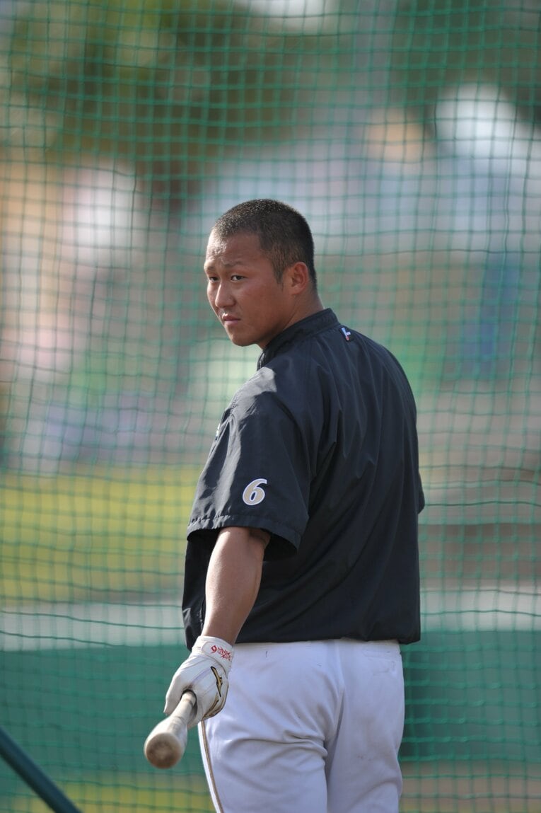 日本ハム時代の中田翔／2013年　©︎Hideki Sugiyama