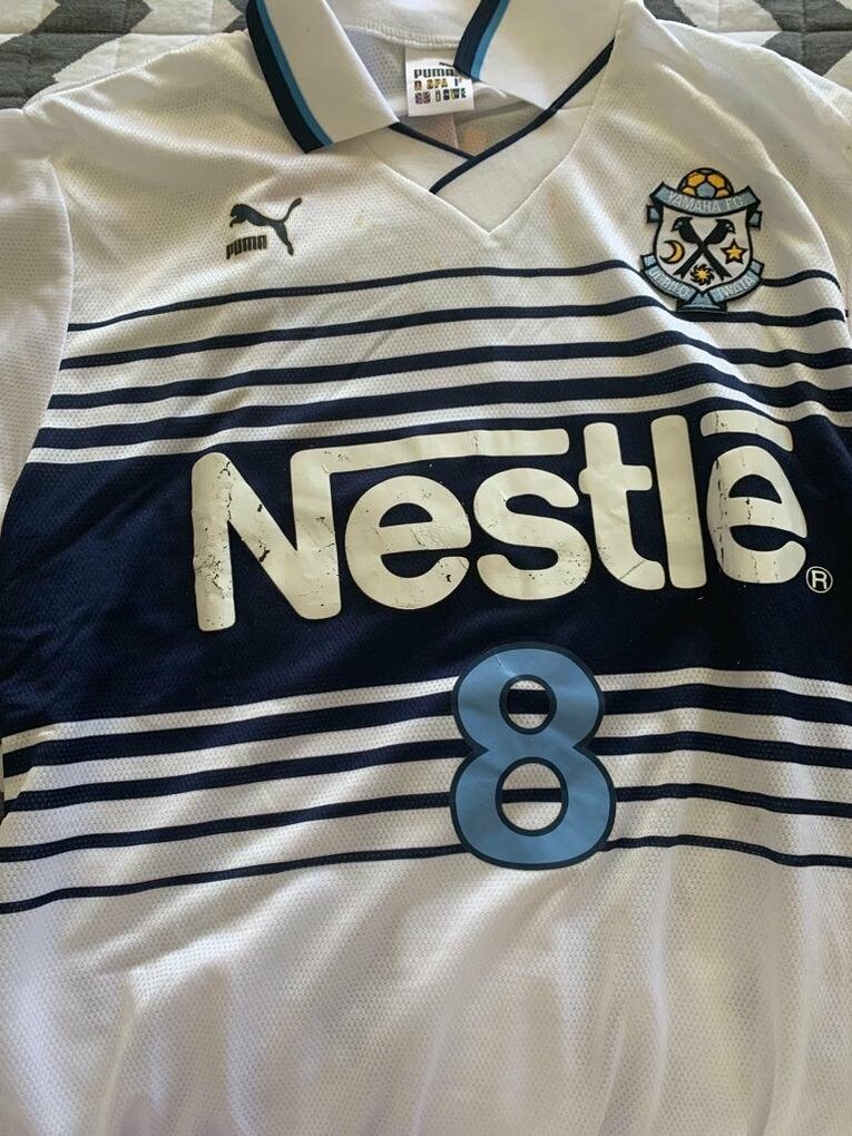 ジュビロ時代のユニフォーム　※本人提供