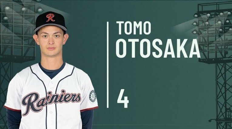 レイニアーズのメンバー紹介に入った乙坂　画像：本人提供