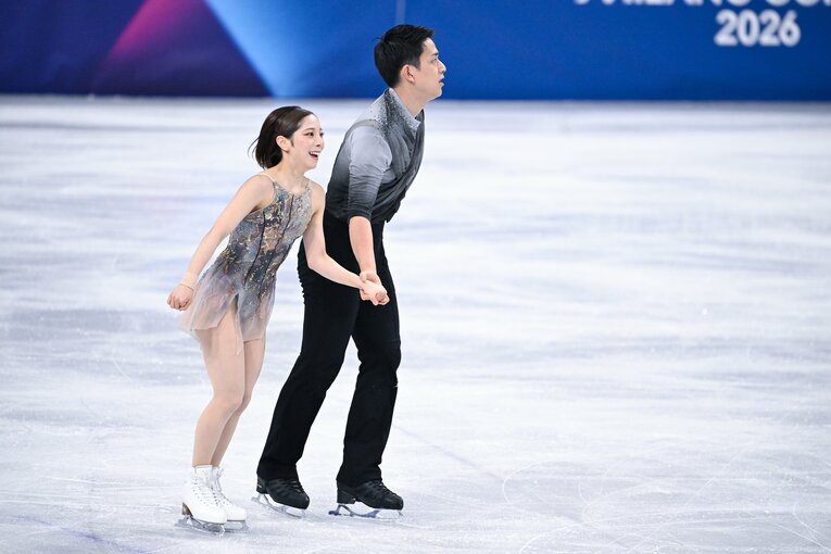 団体戦フリーで世界歴代3位の155.55点をマークしたりくりゅうペアの圧巻の演技　©Asami Enomoto／JMPA