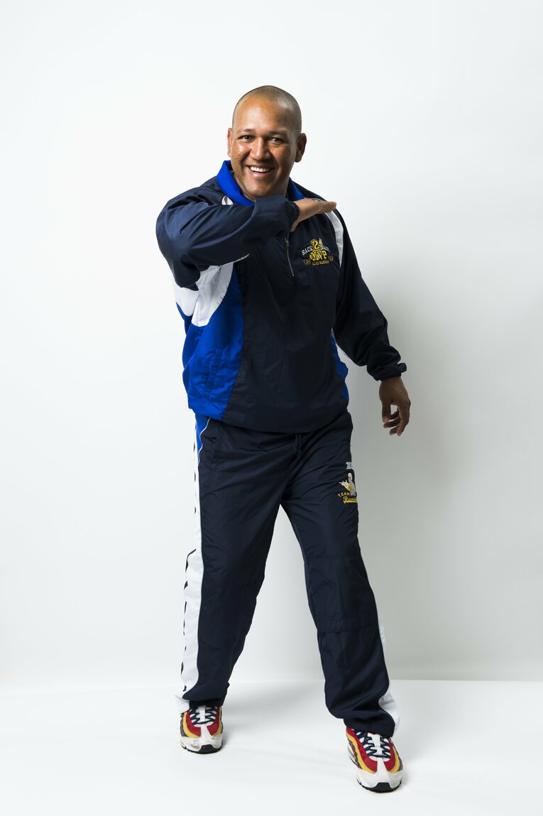 ラミちゃんといえばHRパフォーマンスの元祖。「アイーン」　©Asami Enomoto