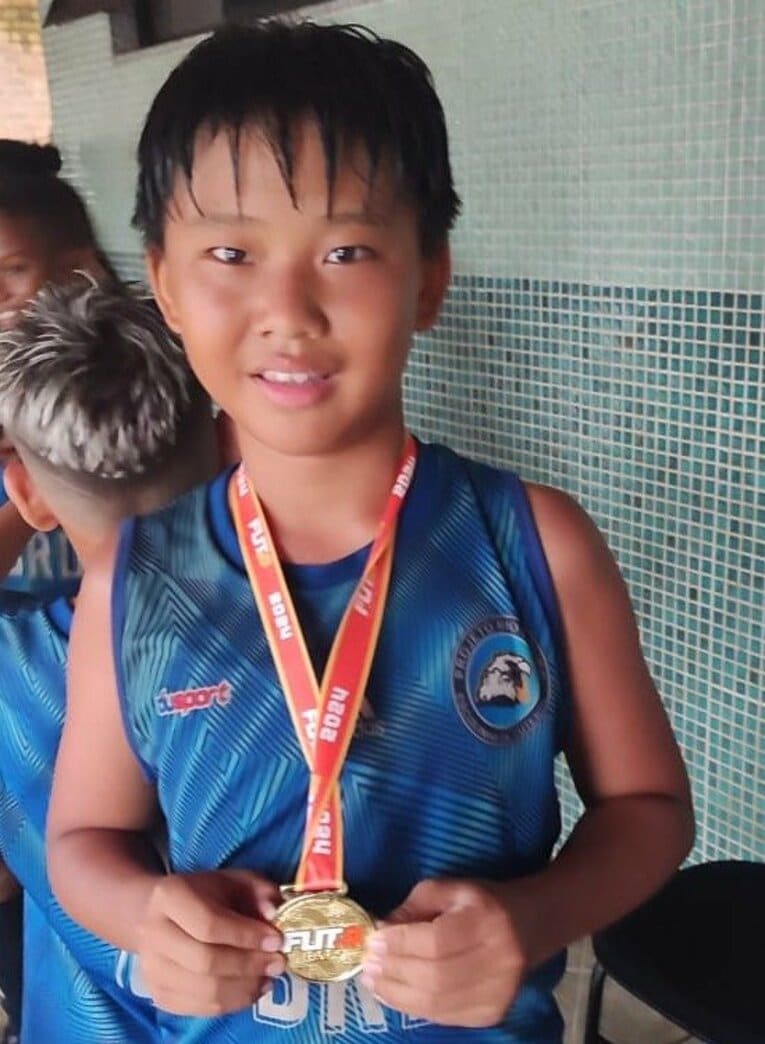 3位のメダルを受け取る　©Hiroaki Sawada