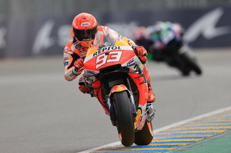 前戦スペインGPでは予選14位だったマルケスが、フランスGPでは予選6位。怪我の回復は順調な模様だ ／ photograph by Satoshi Endo