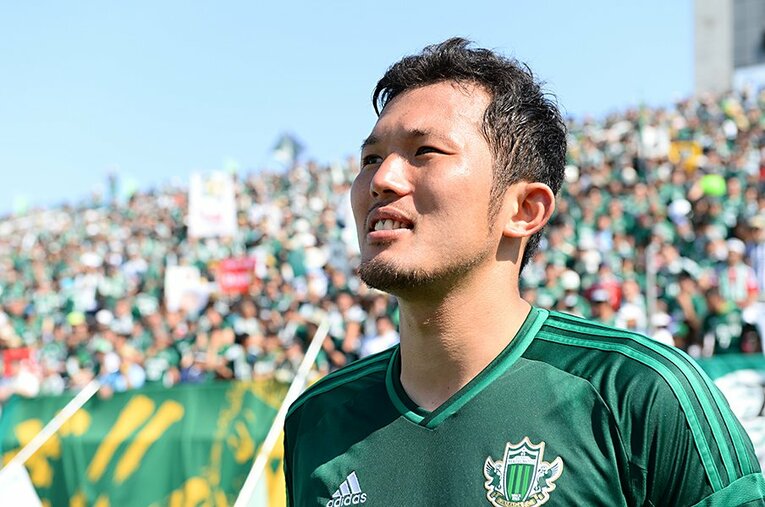 2010年8月から2019年12月まで松本山雅の中心選手として活躍した飯田。今年2月1日にクラブの「Community Bond Builder」に就任した ／ photograph by J.LEAGUE