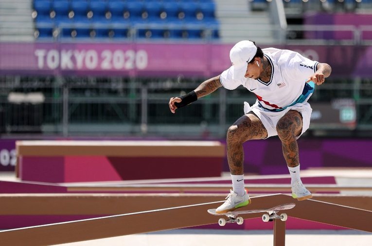 東京五輪で正式種目に追加されたスケートボード。写真はナイジャ・ヒューストン（アメリカ） ／ photograph by Getty Images
