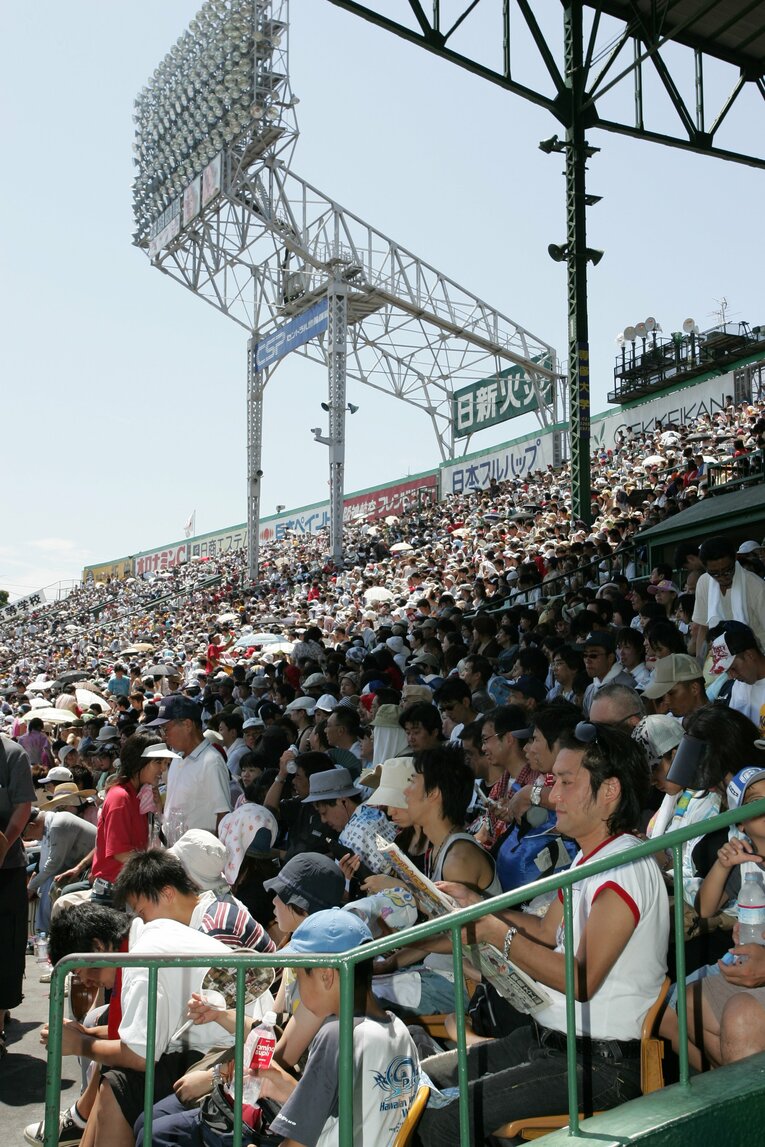 2005年夏の甲子園、決勝の様子。駒大苫小牧が京都外大西を下し、全国制覇　©Hideki Sugiyama