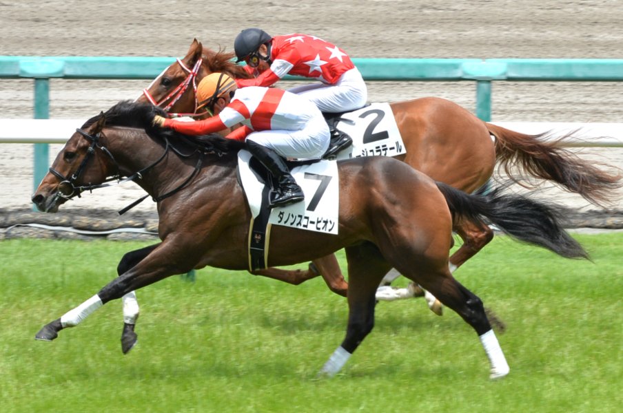 新馬戦 アーモンドアイのような 特別な走り 2歳馬 ダノンスコーピオンに期待がかかる 偉業 とは 競馬 Number Web ナンバー