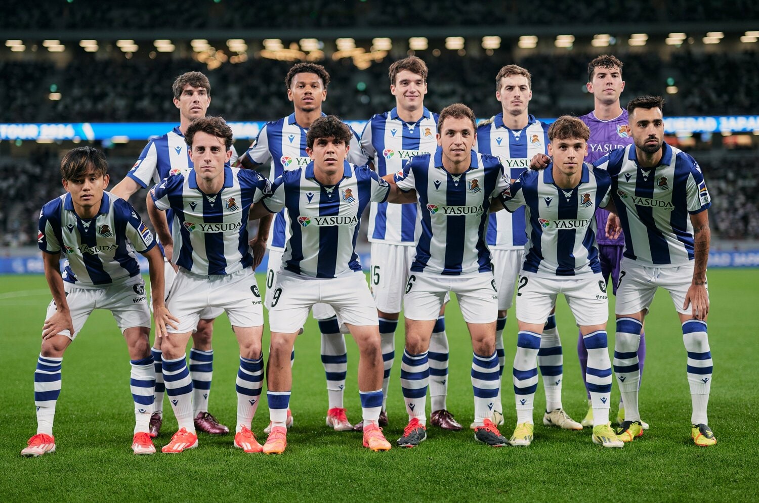 2024年、ヤスダが胸スポンサーに入っていた際のソシエダ　©Yuki Suenaga