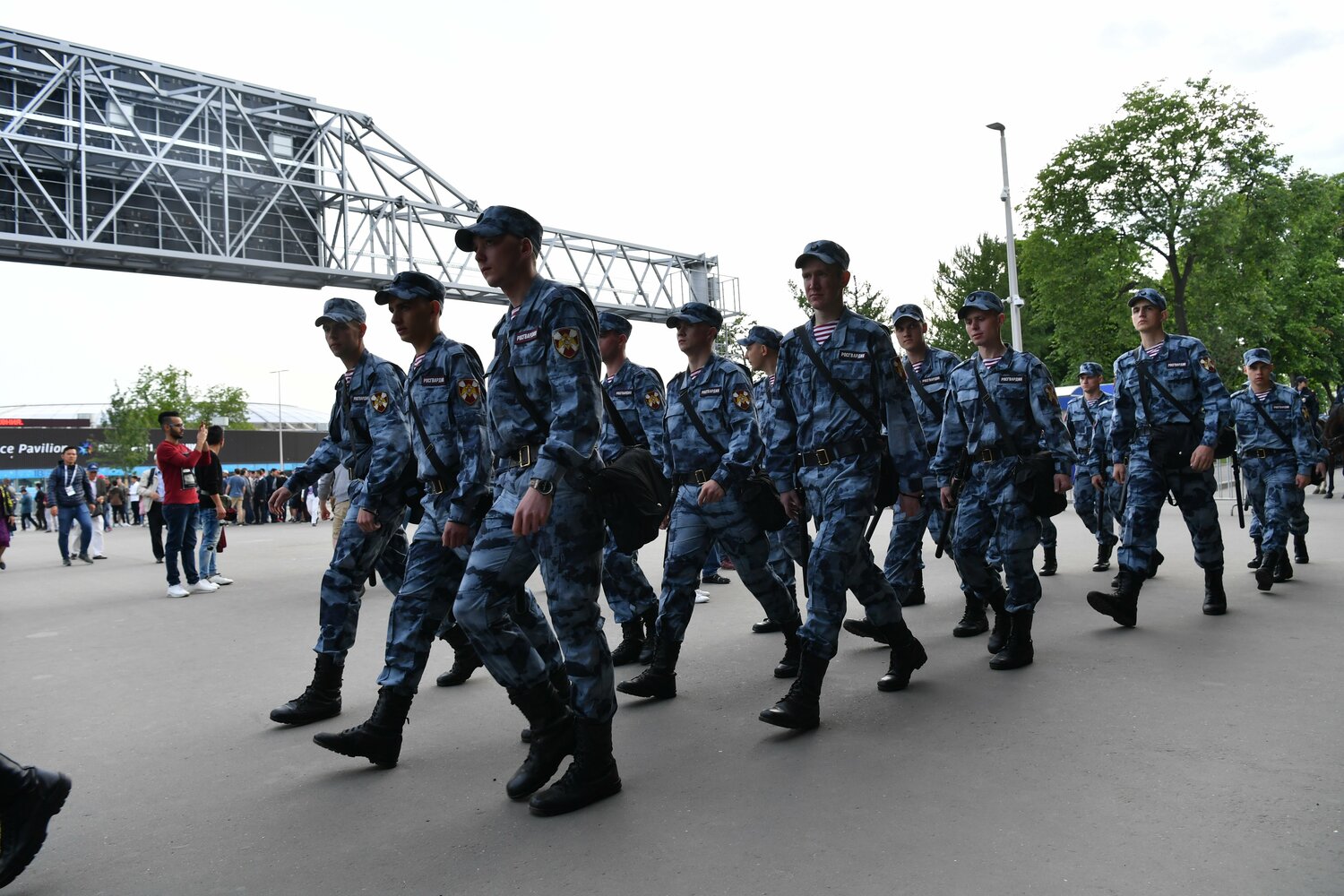 ロシアW杯の会場外　©JMPA