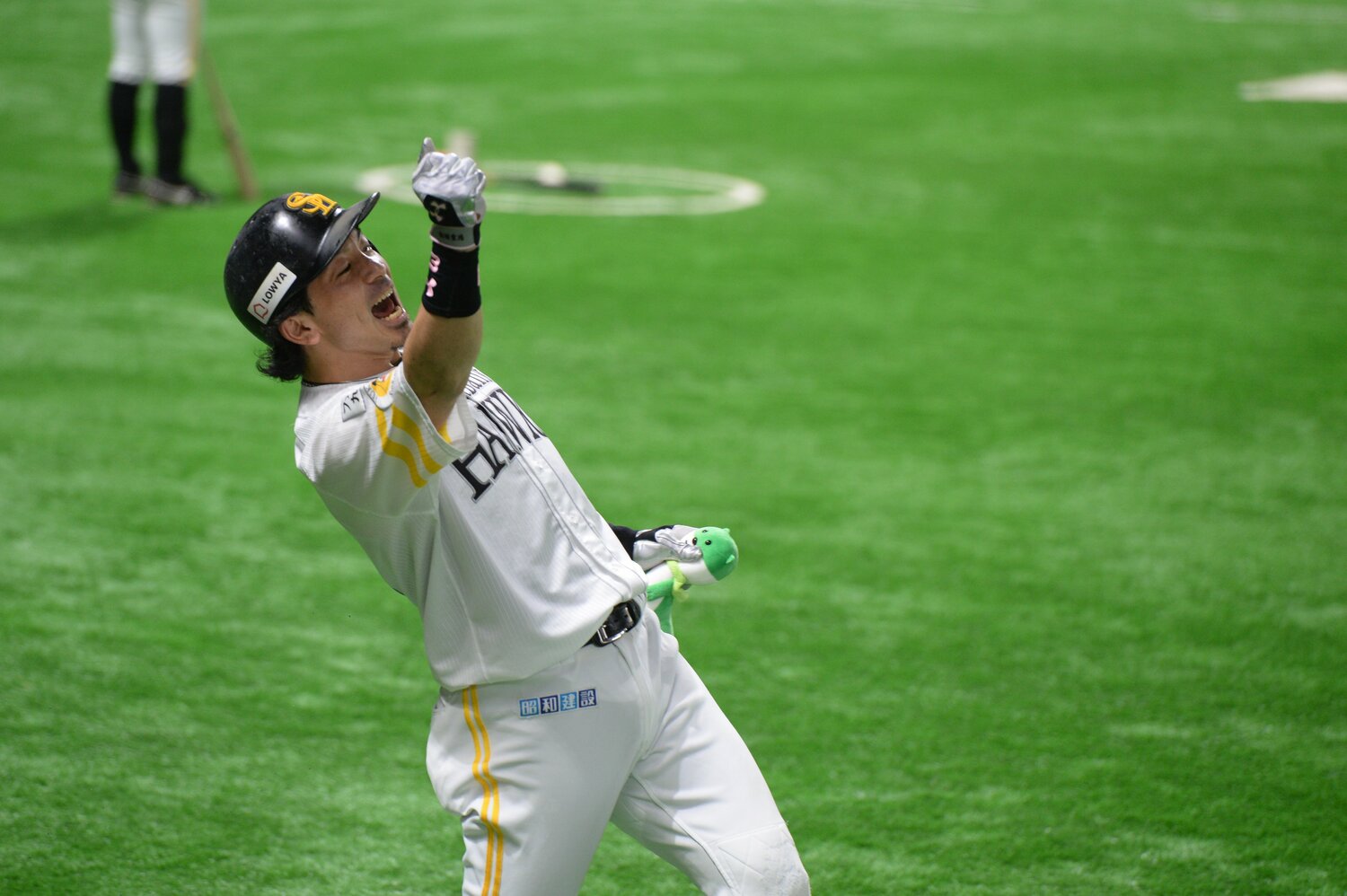 2017年日本シリーズの松田 ©BUNGEISHUNJU