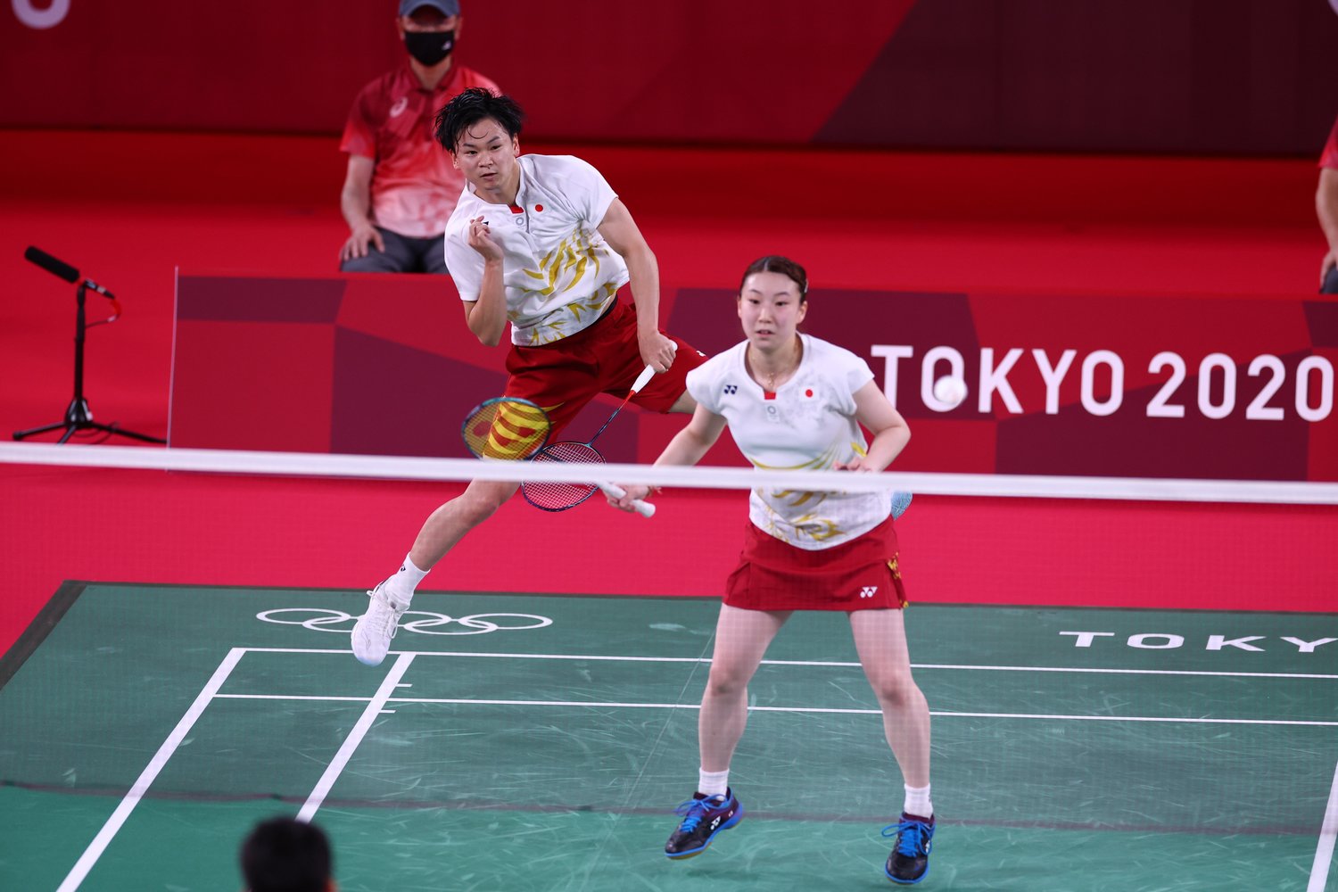 東京五輪では銅メダルを獲得し注目を集めた渡辺・東野ペア　©JMPA