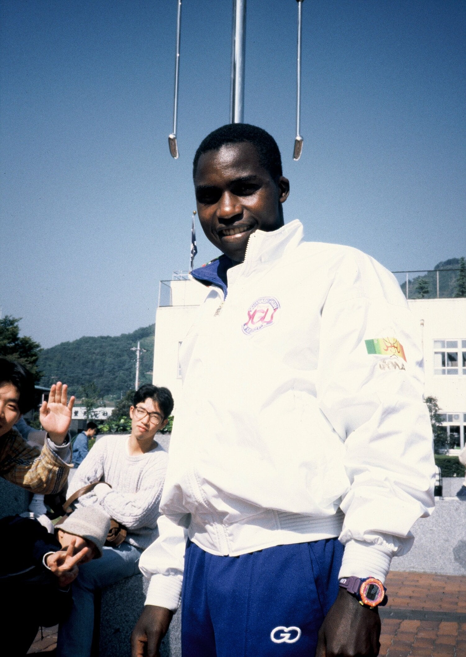 山梨学院大時代のステファン・マヤカ　©Sports Graphic Number 