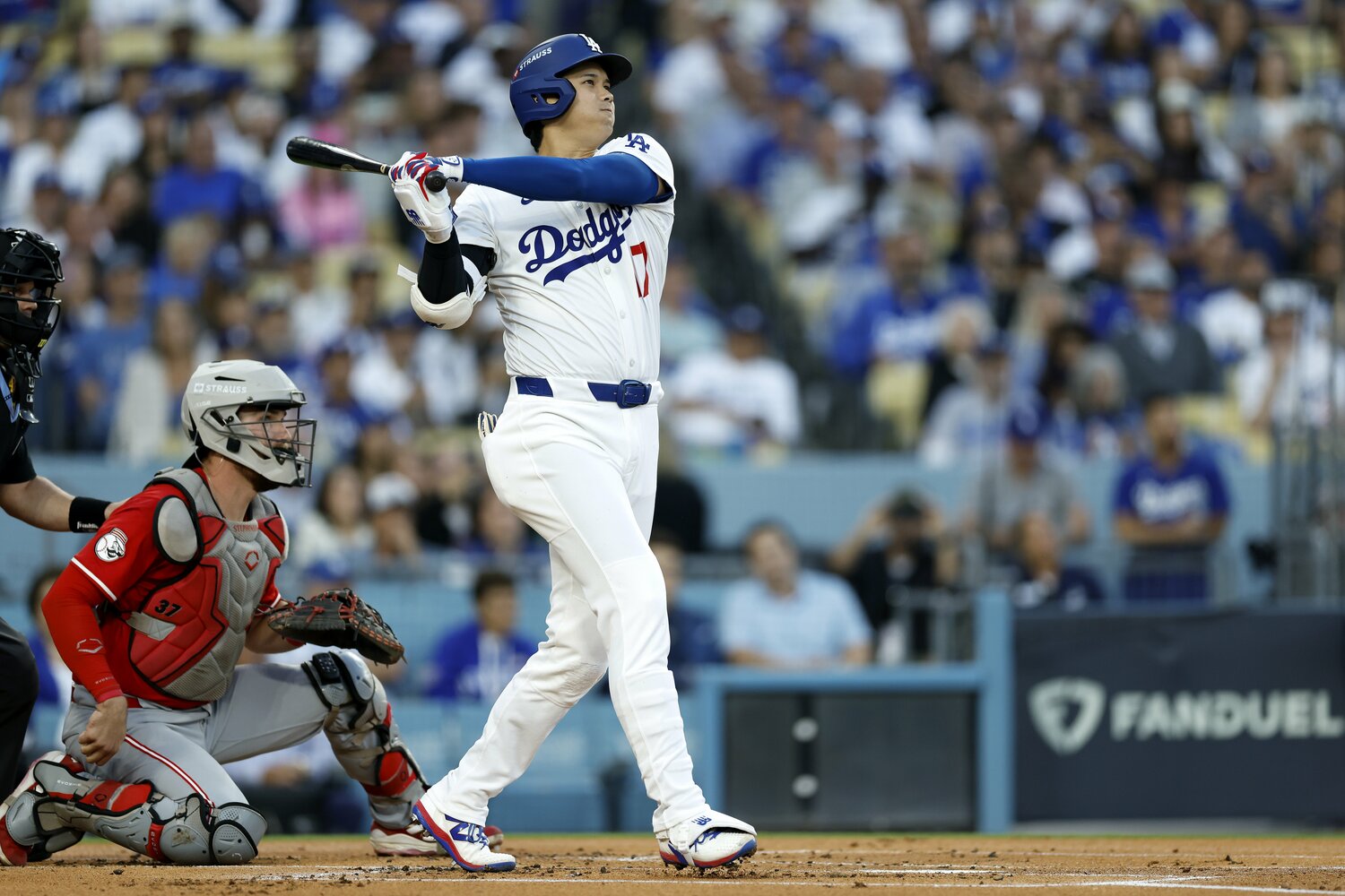 衝撃の先頭打者HRの打球音は5階の放送席にいた小早川氏まで届いた　©Getty Images