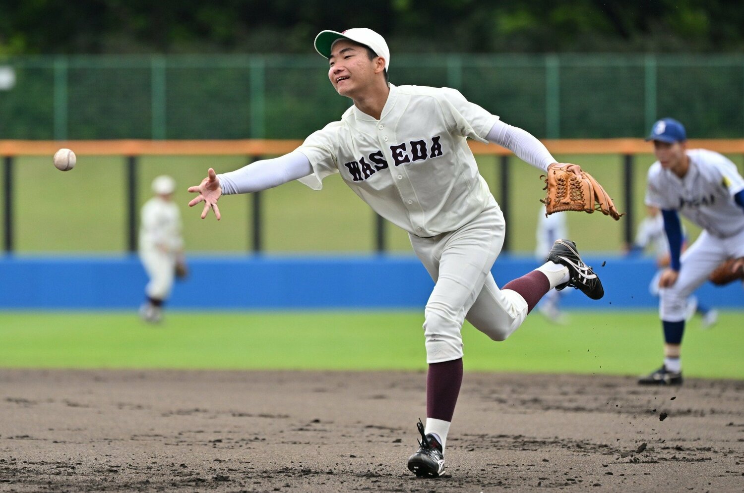 今春には大学JAPANの候補合宿にも選出された。独特の動きはまるでバレエダンサーのよう？　©Hideki Sugiyama