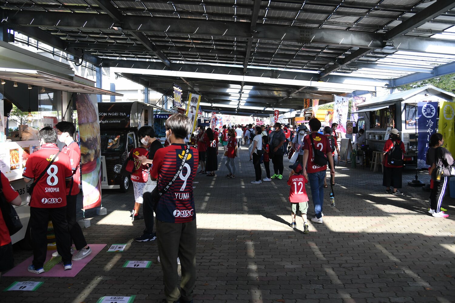 取材当日、キックオフ2時間以上前の外周の様子