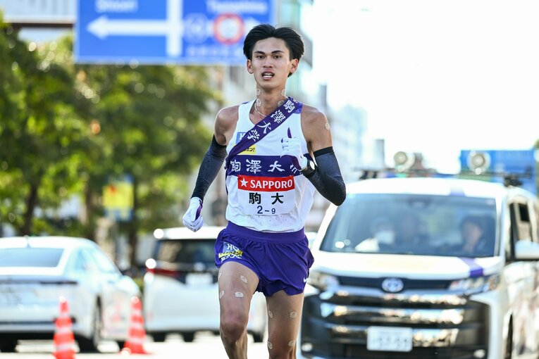 【2026箱根駅伝】駒澤大9区の菅谷希弥は区間10位　©Nanae Suzuki
