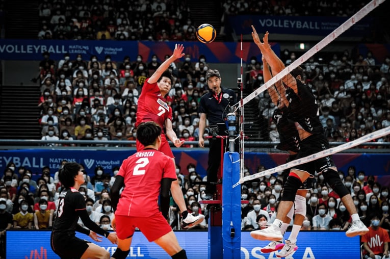 ネーションズリーグ・ドイツ戦　©︎FIVB