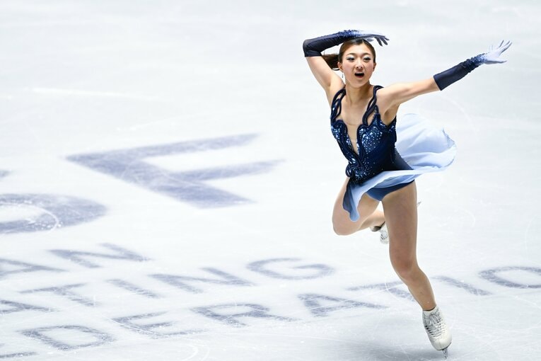 自身最後の全日本選手権で圧巻の演技を見せた坂本花織【スワイプするとそのほかの写真もご覧になれます】　©Asami Enomoto