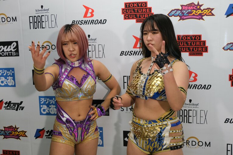 〈スターダム〉“永遠のライバル”キッドとAZMがついに激突…王座戦3wayマッチを前にAZM「同じリングにいるだけで楽しい」(18)