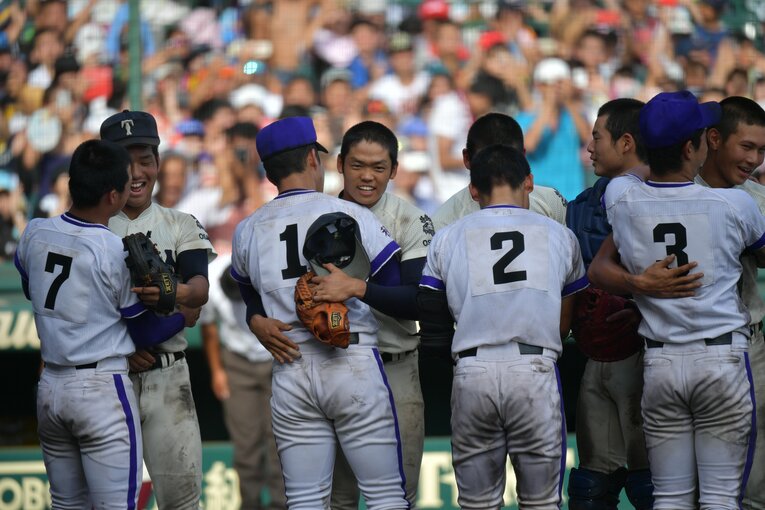 決勝の金足農業戦　　©Hideki Sugiyama