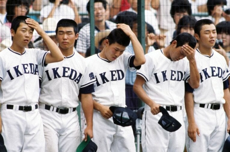 1983年夏、池田高校のそれまで甲子園連勝が「11」で止まった日。準決勝でPL学園に敗れた　©Katsuro Okazawa／AFLO