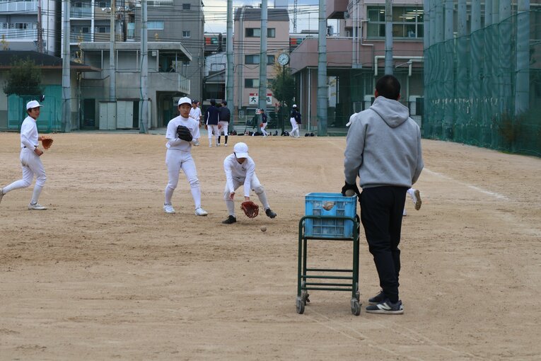 甲子園出場21回の古豪だが、少子化の影響もあり一時は部員が9名になるまで減少していたという　©Fumi Sawai