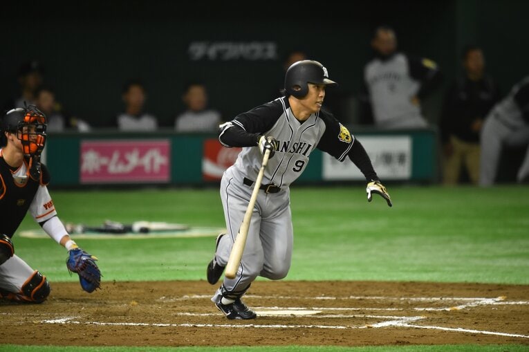 阪神時代の高山俊　©BUNGEISHUNJU