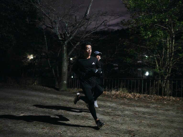 メインとなるのは9km～15kmほどのジョグ。4分／kmをベースに各自で強度を調整するそうだ　©Yuki Suenaga