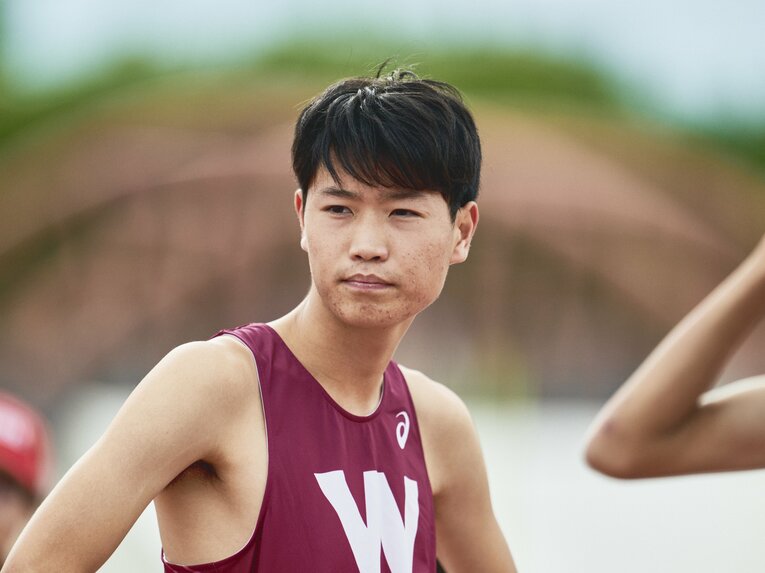 ルーキーながら関東インカレ5000mで日本人トップに輝いた鈴木　©Yuki Suenaga