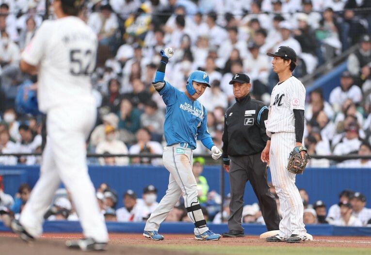 新庄剛志監督も絶賛した水野の決勝打　©︎JIJI PRESS