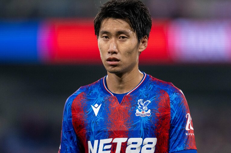 今夏、クリスタルパレスに移籍した鎌田大地（28歳）。9月21日のマンチェスター・U戦で自身初のフル出場を果たした。 ／ photograph by Getty Images